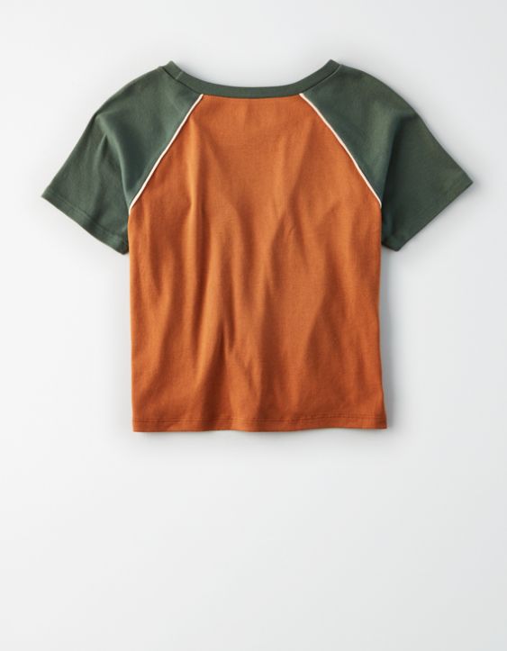 AE Color block Raglan Sleeve T-Shirt