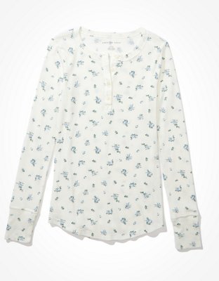 AE Long Sleeve Henley T-Shirt