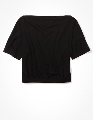 AE Cinched Off-The-Shoulder T-Shirt