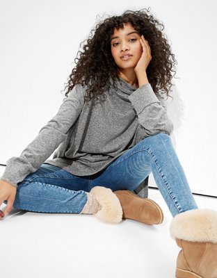 AE Long Sleeve Mock Neck T-Shirt