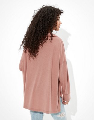 AE Long Sleeve Mock Neck T-Shirt