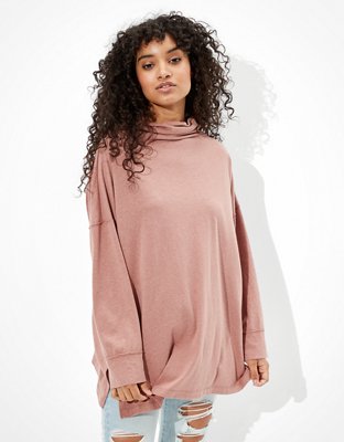 AE Long Sleeve Mock Neck T-Shirt