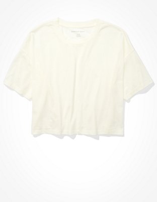 AE Cropped Boxy Crew Neck T-Shirt
