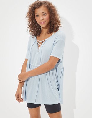 AE Lace Up Babydoll TShirt