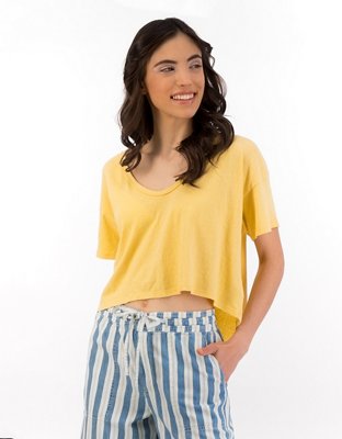 AE Cropped V-Neck T-Shirt