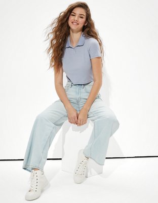 AE Super Cropped Polo Baby Tee