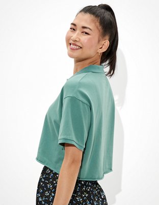 AE Cropped Polo Shirt