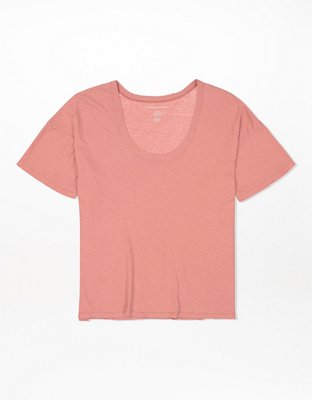 AE T-shirt con cuello caído