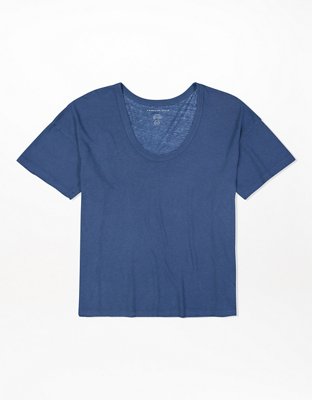 AE T-shirt con cuello caído