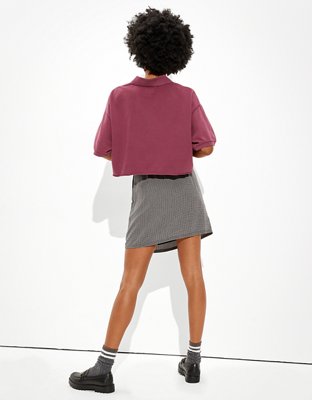 Женские футболки American Eagle AE Cropped Polo T-Shirt — фото 2