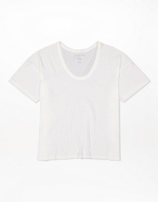 AE T-shirt con cuello caído