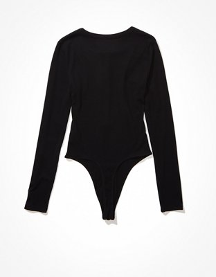 AE Long-Sleeve Henley Bodysuit