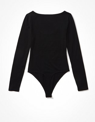 AE Long-Sleeve Scoop-Neck Bodysuit