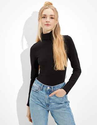 AE Long-Sleeve Turtleneck Bodysuit