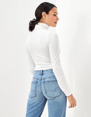 AE Long-Sleeve Turtleneck Bodysuit