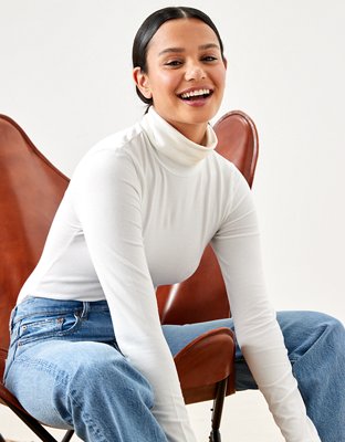 AE Long-Sleeve Turtleneck Bodysuit