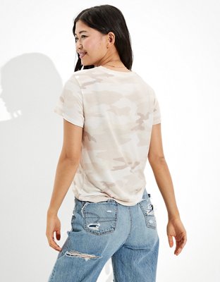 Женские футболки American Eagle AE Soft & Sexy Crew Neck Pocket T-Shirt — фото 2