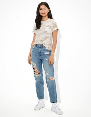 Женские футболки American Eagle AE Soft & Sexy Crew Neck Pocket T-Shirt — фото 5