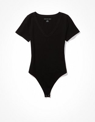 AE Short Sleeve V-Neck Bodysuit