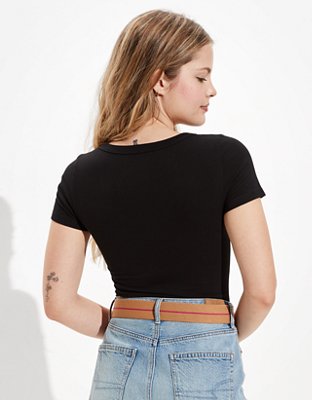 AE Short Sleeve V-Neck Bodysuit