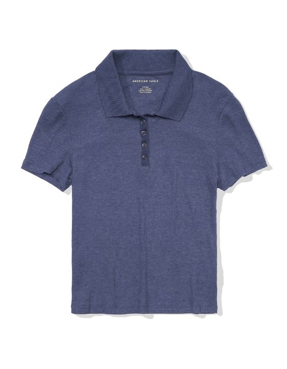 AE Snap-Front Polo Shirt