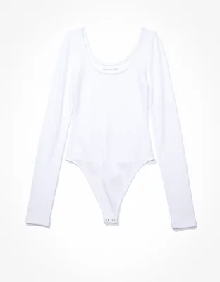 Ae Long Sleeve Scoop Neck Bodysuit