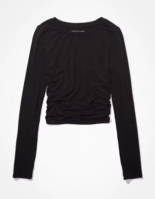 AE Soft & Sexy Long-Sleeve Open Back Tee