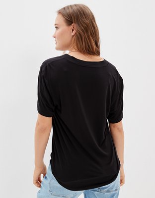 Женские футболки American Eagle AE Soft & Sexy Deep V-Neck T-Shirt — фото 2