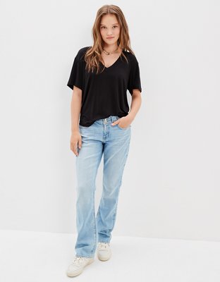 Женские футболки American Eagle AE Soft & Sexy Deep V-Neck T-Shirt — фото 4