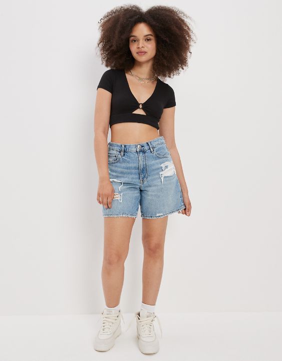 AE Super Cropped Ring-Front Tee