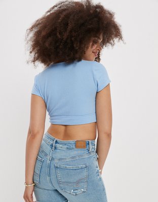 AE Super Cropped Ring-Front Tee