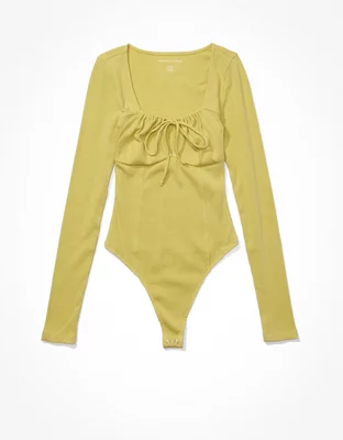 AE Long-Sleeve Corset Bodysuit