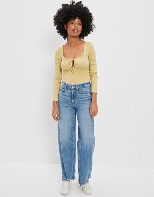 AE Long-Sleeve Corset Bodysuit