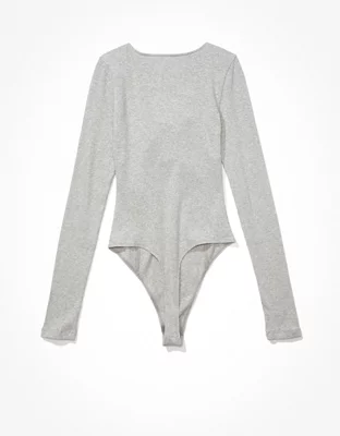 AE Long-Sleeve Corset Bodysuit
