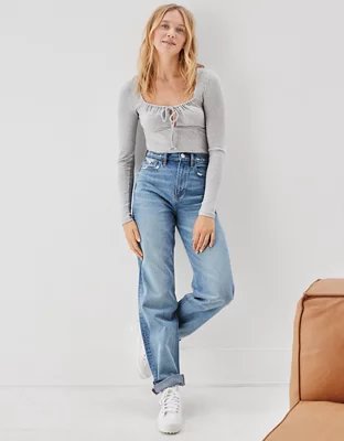 AE Long-Sleeve Corset Bodysuit
