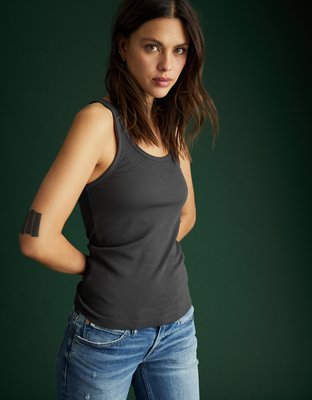 AE77 Premium Cotton Rib Tank