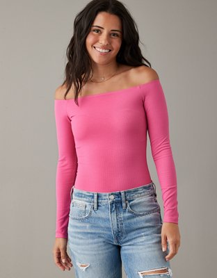 AE Off-the-Shoulder Cropped Sweater