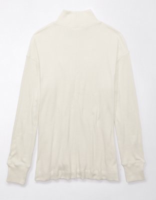 AE T-shirt Extragrande Manga Larga con Cuello Alto