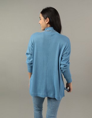 Женские футболки American Eagle AE Oversized Long-Sleeve Mock Neck Tee — фото 2