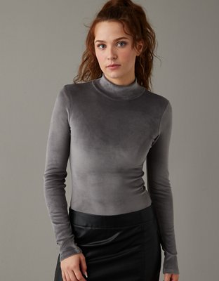 AE Long-Sleeve Turtleneck Bodysuit