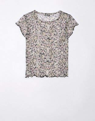 AE Cropped Mini Mesh Tee