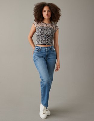 AE Cropped Mini Mesh Tee