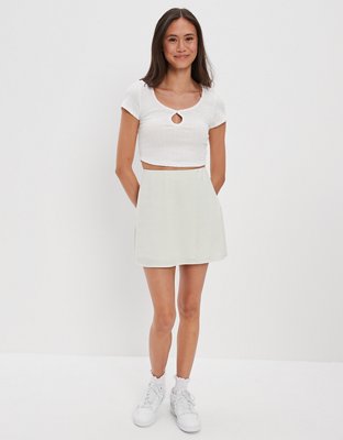 AE Cropped Keyhole Baby Tee