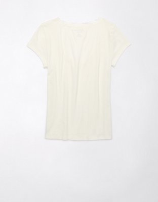 AE Lace Trim Hey Baby Tee