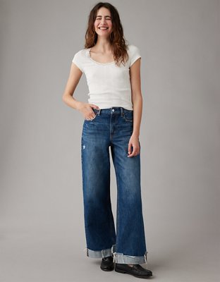 AE Lace Trim Hey Baby Tee