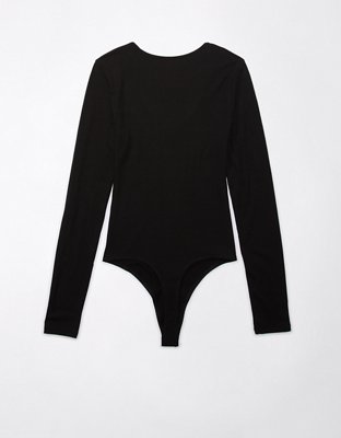 AE Long-Sleeve V-Neck Bodysuit