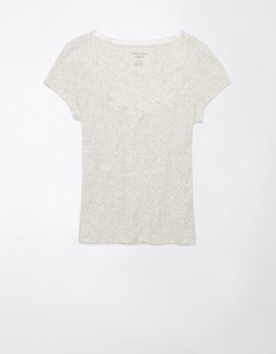 AE Lace Trim Hey Baby Tee