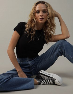 AE Short-Sleeve Crew Bodysuit