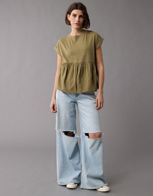 AE Oversized Tie Back T-Shirt