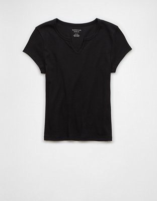 Женские футболки American Eagle AE Hey Baby Notch Neck T-Shirt — фото 5